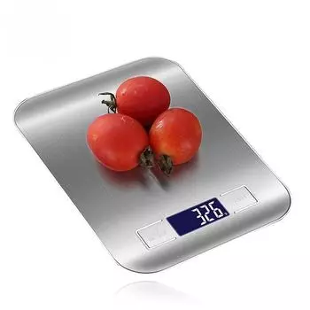 Home Rechargeable Stainless Steel Electronic Scales 5kg/10kg Kitchen Scales Jewelry Food Snacks Weighing Baking Tools
