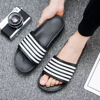 Home Slippers for Men Comfortable Men s Sandal Slides Shoes Genuine Mens Slipper Man Luxury Flip Flop House Adult Soft 41