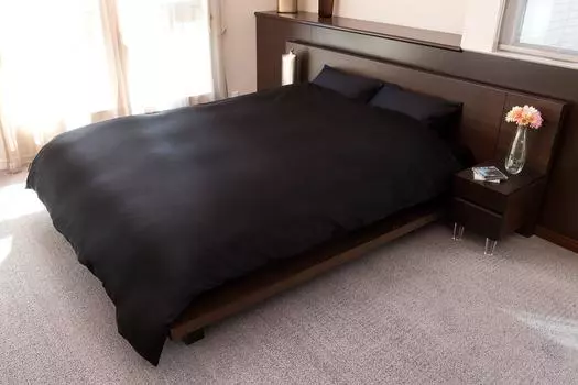 Home Soft Duvet Cover P Black Semi-Double