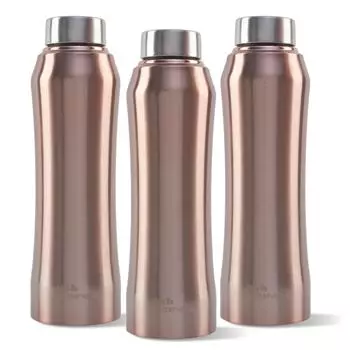 Home Stainless Steel Water Bottle 1L -1 (Gold)