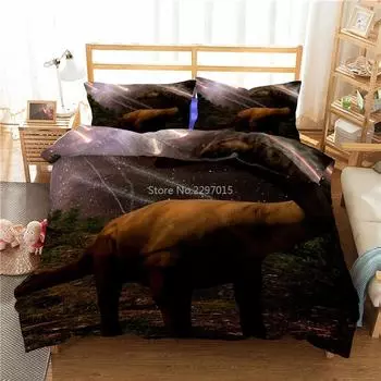 Home Textile 3d Dinosaur Bedding Set Luxury Children Duvet Cover Set Pillowcase Boys and Girls Bed Sets Queen King Digital Print 135x200cm