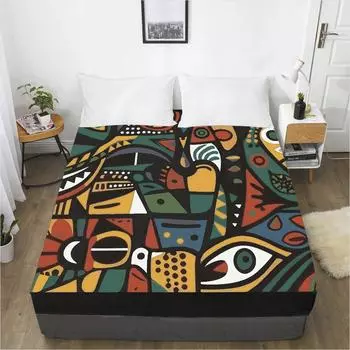 Домашний текстиль простыня с 3D-принтом чехол для матраса простыня с эластичной резинкой 3 шт постельное белье 120cmX200cmX30cm