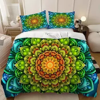 Home Textile Sunflower Three-Piece Set, Digital Printing, Samples Can Be Ordered. 135cm * 200cm (three-piece set)