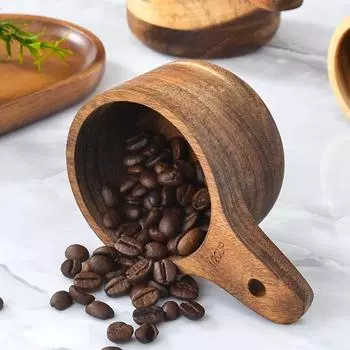 Home Wooden Measuring Spoon Set Kitchen Measuring Spoons Tea Coffee Scoop Sugar Spice Measure Spoon Measuring Tools for Cooking