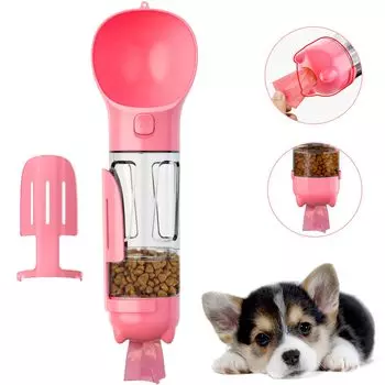 HOMEBASICS 3in1 Вода для собак Вода для домашних животных Коробка для корма для собак Сумка для мусора Вода Вода Вода Утечка воды Легко вымыть Вода для домашних животных Бутылка, Бутылка,