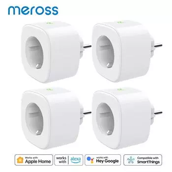 Homekit Smart Plug EU Wi-Fi 16a Настенная розетка Таймер Расписание Голосовое управление Поддержка Alexa Google Assistant Smartthings No Homekit 1 Piece