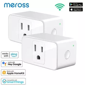 Homekit Smart Plug Mini Wifi Socket Версия приложения для США Поддержка голосового управления Alexa Google Assistant Smartthings US Version 1 Piece