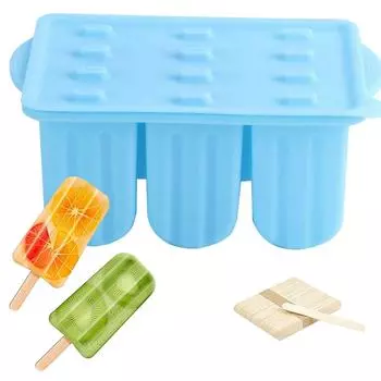 Homemade Easy to Release Silicone Ice Making Tool Popsicle Mold Ice Cream Mould Ice Pop Maker розовый