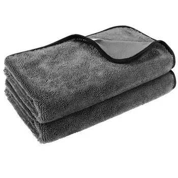 HOMEXCEL Car Wash Microfiber Super Car Wash Pack of 50x60cm Towels, Cloths, Absorbent, Large, Quick-Drying, Cloths, 2, (Gray) серый