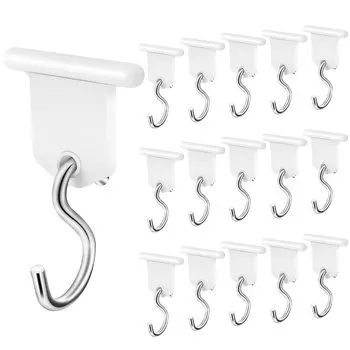 Homgaty 16 пар крючков для тента кемпера аксессуары для тента автофургона S-образные крючки для рождественских палаток (белый)