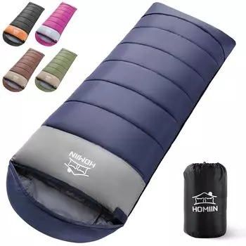 Homiin Sleeping Sleeping For Envelope Lightweight Thermal Thermal Thermal For All Compact Easy Comfort Temperature For Mountain Sleeping In Disaster темно-синий