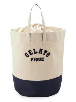 HOMME Сумка для белья с вышитым логотипом PHGB232918 NVY [Gelato Pique] Мужская тёмно-синий