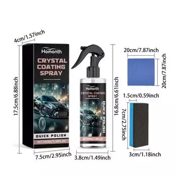 Homont 100 мл автомобильный нано-спрей для ремонта, средства для ремонта царапин, детализация, покрытие, глянцевое чистящее средство для автомобиля, керамическое покрытие для автомобиля 100ml