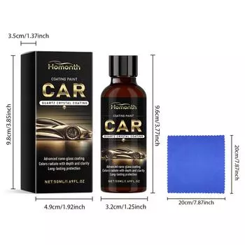 Homont 50 мл восстановленное пластиковое покрытие, средство для нанесения кристального покрытия, восковая панель, автомобильный салон, обновленное пластиковое покрытие, средство для восстановления протектора 50ml