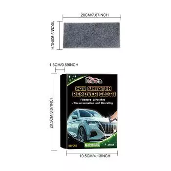 Homont Nano ткань для удаления царапин автомобиля легко ремонтировать многофункциональная нано волшебная ткань восстановление автомобильной краски Nanosparkle автомобильные царапины Repaire 6pcs