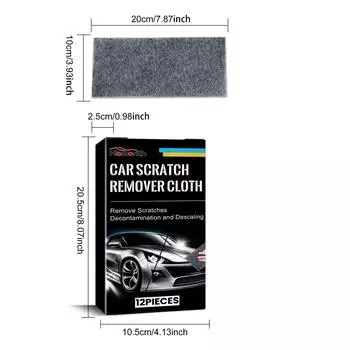 Homont Nanosparkle ткань для удаления царапин автомобиля ремонт нано блестящая ткань волшебная ткань для удаления царапин чистка для транспортных средств 12pcs