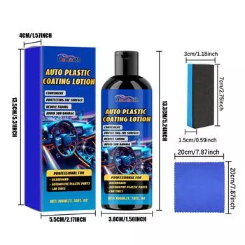 Homonth 100 мл восстановитель отделки нано-покрытие автомобиля средство для ремонта царапин агент для обновления покрытия агент для восстановления пластика длительный возврат к черному блеску 100ml