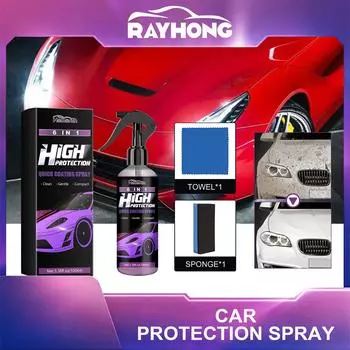 Homonth автомобильный защитный спрей 6 в 1 автомобильная краска кристаллическое покрытие герметизирующая глазурь пыленепроницаемая противообрастающая полировка восстанавливающее покрытие 100ml set