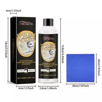 Homonth наборы для полировки фар автомобиля, средство для удаления царапин, ремонт, чистящая паста, жидкость для удаления окисления, полировка фар 100ml