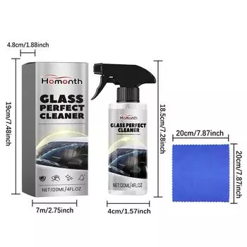 Homonth Полировальная паста для глубокой очистки автомобильных стекол | 120 мл керамическое покрытие для автодетейлинга | Пятновыводитель для жесткой воды со стекла автомобиля 120ml