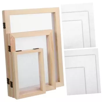 Homoyoyo 1 набор Деревянная бумага Изготовление бумаги Рамка для изготовления бумаги Экран для изготовления бумаги Деревянная бумага Изготовление бумаги Изготовление впитывающей бумаги Изготовление бумаги Ремесло из бумаги