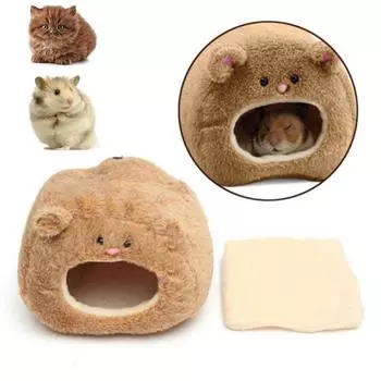 Хомяк Кролик Крыса Кот Теплая Подвесная Кровать Плюшевые Гамаки Домашний Медведь Игрушечный Дом кофейный