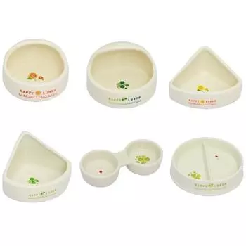 Хомяк Рутин Сахарный планер Цветочная ветка Мышь Джунгарский хомяк Миска для кормления ежа Большой емкости в японском стиле Симпатичная керамическая антифлип C