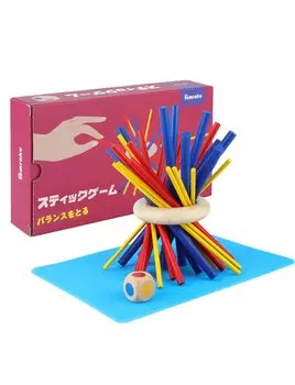 Homraku Wooden Balance Board 3D Building Domino Table Fun для детей и взрослых всех видов игр, включая игру, головоломку, блоки, блоки, игру, возрасты, синий