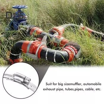 Хомуты для шлангов из нержавеющей стали, устойчивые к коррозии, простые в использовании, регулируемые хомуты для горла, червячные зажимы, обручи для кабелей D