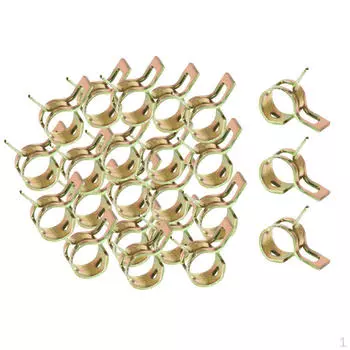 Хомуты для топливного шланга с 40 зажимами, диаметр крепежа 6 мм