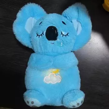 HOMZY Plush Koala Children s Sleep Doll and Music Light 5 Mode Ear-moving Baby Soothing Plush Doll Rhythmic Breathing Sleep Companion