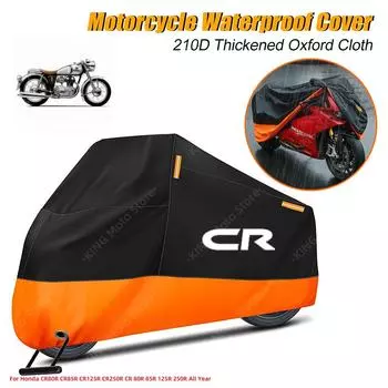 Honda Cover Waterproof For Honda CR80R CR85R CR125R CR250R CR 80R 85R 125R 250R Motorcycle Dust Rain Cover With Reflective Strip M оранжевый