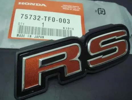 Honda FIT GE8 RS Rear Emblem FIT HYBRID 75731-TF0-003 JDM Genuine