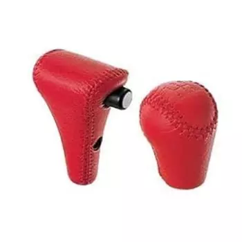 HONDA Genuine Parts Vamos [HM1 HM2 HM3 HM4 HJ1 HJ2] Shift Knob (For AT Vehicles) (Black (Red Stitch) Genuine Leather) 08U92-S8R-000