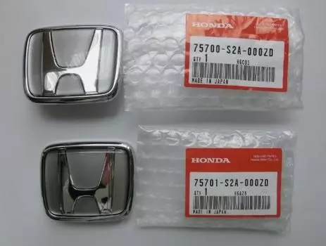 Honda Genuine S2000 S2K Front Rear EMBLEM 75700-S2A-000ZD 75701-S2A-000ZD F/S