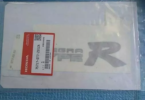 HONDA Genuine Sticker Rear Decal Emblem 75717-ST7-Z01ZA Integra Acura Type-R