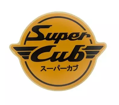 Honda Genuine Super Cub Leg Shield Logo Sticker Various Colors (Yellow)