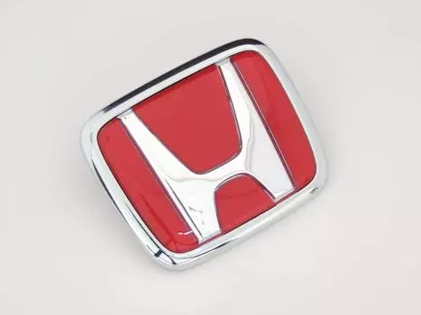 HONDA Оригинальная красная эмблема Honda для S660 (Ш70 мм x В58 мм), эмблема Honda H, эмблема H Mark, Honda Mark Diversion TYPE-R, прибл.