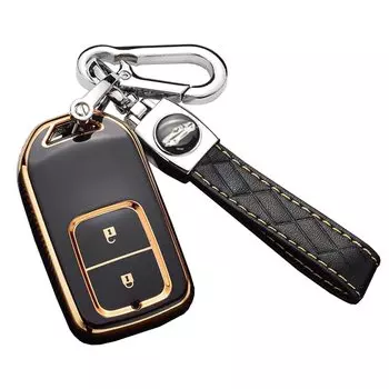 Honda Remote Key Key Key TPU Compatible with Honda Smart Car Black [ontto] Case, Cover, Holder, Stylish, Non-Slip, Material, Fit, Jade, Freed,