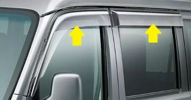 Honda Vamos Hobio HM2 HM3 HM4 HJ1 Дверной козырек Боковой козырек [HM1 HJ2] (Передний задний)