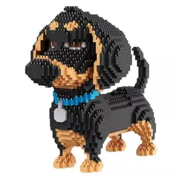Honey Chestnut-Nanoblock-My Pet #BA Big Dachshund Buddy BA, популярные корейские игрушки