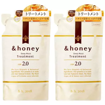 &honey Deep Moist Treatment 2.0 Refill 350g 2 sets | Hair Treatment