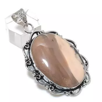 Honey Dendritic Gemstone Handmade 925 Sterling Silver Jewelry Pendant 2.40 n6r86