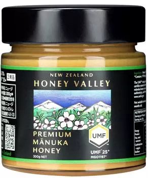 HONEY VALLEY Premium Manuka Honey 300 г. Натуральный чистый новозеландский мед Honey Valley UMF25+ MGO1197+ 100%