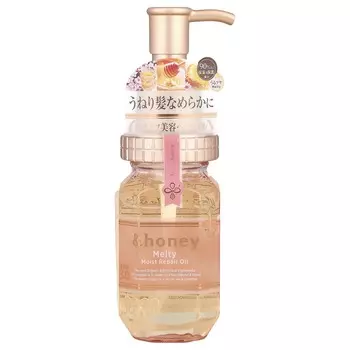 &honey, Восстанавливающее масло для волос Melty Moist, Мед и роза для душа, 100 мл (3,4 жидких унции)
