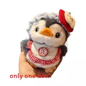 Honeybee Backpack Penguin Style Plush Key Chain Doll Pendant For Decor Desk Apple Penguin