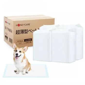 HONEYCARE Pet одноразовые супер-простыни для домашних животных и собак, 100 простыней x 4 пакета в ультратонких простынях, одноразовые простыни, простыни, впитывающие, для кошек, белый
