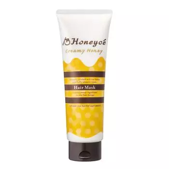 Honeyche Creamy Honey Hair Mask 200 г High Damage Care Интенсивный уход за волосами Сделано в Японии Damage Repair UV Damage Care Cohesion Moisture Salon