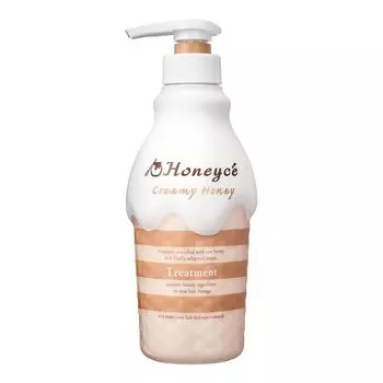 Honeyche Creamy Honey Treatment 470mL Hair Made in Damage UV Damage Easy to Salon Bought in [Honey Care, Japan, Repair, Care, Cohesion, Moisture, Use,