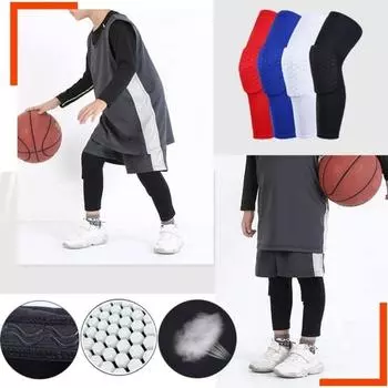 Honeycomb Foam Knee Pads Black Red Blue Wrap Brace New Knee Brace Unisex L белый